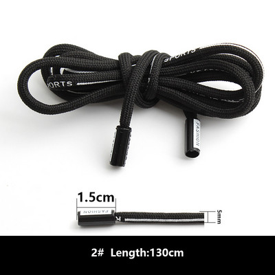 1vnt Sportiniai kelnaitės Virvelė Vyriškos Moteriškos Sportinės Kelnės Megbtuvai Dekoracijos Priedai Virvė DIY Apvali Juoda Virvė