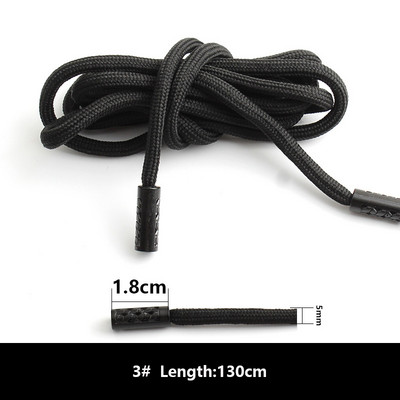 1vnt Sportiniai kelnaitės Virvelė Vyriškos Moteriškos Sportinės Kelnės Megbtuvai Dekoracijos Priedai Virvė DIY Apvali Juoda Virvė