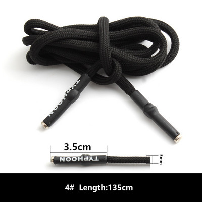 1vnt Sportiniai kelnaitės Virvelė Vyriškos Moteriškos Sportinės Kelnės Megbtuvai Dekoracijos Priedai Virvė DIY Apvali Juoda Virvė