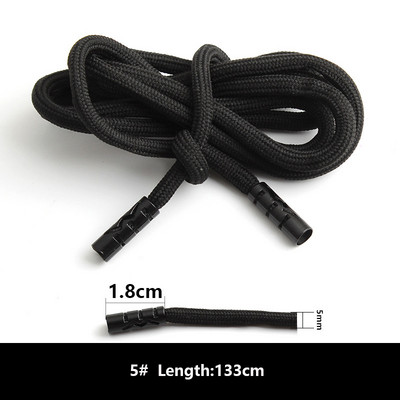 1vnt Sportiniai kelnaitės Virvelė Vyriškos Moteriškos Sportinės Kelnės Megbtuvai Dekoracijos Priedai Virvė DIY Apvali Juoda Virvė