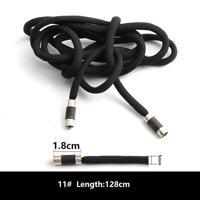 1vnt Sportiniai kelnaitės Virvelė Vyriškos Moteriškos Sportinės Kelnės Megbtuvai Dekoracijos Priedai Virvė DIY Apvali Juoda Virvė