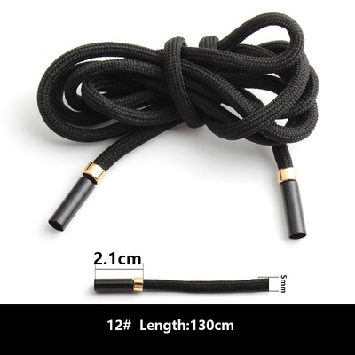 1vnt Sportiniai kelnaitės Virvelė Vyriškos Moteriškos Sportinės Kelnės Megbtuvai Dekoracijos Priedai Virvė DIY Apvali Juoda Virvė