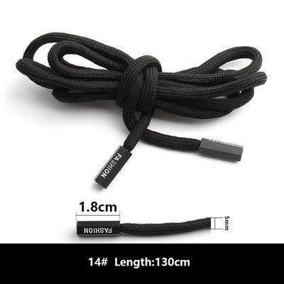 1vnt Sportiniai kelnaitės Virvelė Vyriškos Moteriškos Sportinės Kelnės Megbtuvai Dekoracijos Priedai Virvė DIY Apvali Juoda Virvė