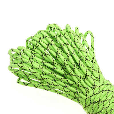 1kom 100FT 550 Paracord uže za padobrane Mil Spec Type III jezgra od 7 niti za penjanje, kampiranje, kopče, narukvica