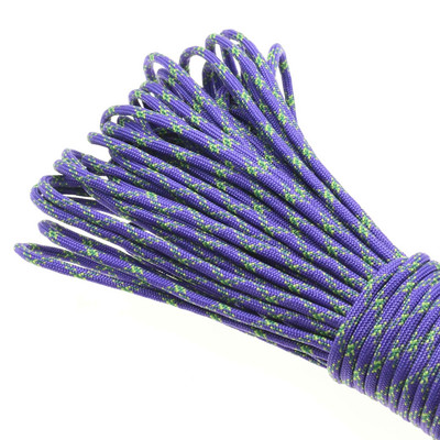 1kom 100FT 550 Paracord uže za padobrane Mil Spec Type III jezgra od 7 niti za penjanje, kampiranje, kopče, narukvica