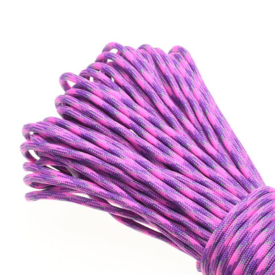 1kom 100FT 550 Paracord uže za padobrane Mil Spec Type III jezgra od 7 niti za penjanje, kampiranje, kopče, narukvica