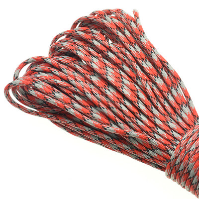 1kom 100FT 550 Paracord uže za padobrane Mil Spec Type III jezgra od 7 niti za penjanje, kampiranje, kopče, narukvica