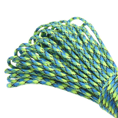 1kom 100FT 550 Paracord uže za padobrane Mil Spec Type III jezgra od 7 niti za penjanje, kampiranje, kopče, narukvica