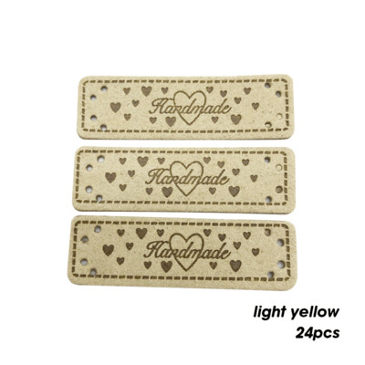 Szív logó Kézzel készített bőr címkék szívvel kézimunkához Kézzel készített címke ajándékcédulákhoz Kézimunka varrócímke ruházathoz