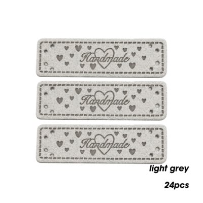 Szív logó Kézzel készített bőr címkék szívvel kézimunkához Kézzel készített címke ajándékcédulákhoz Kézimunka varrócímke ruházathoz