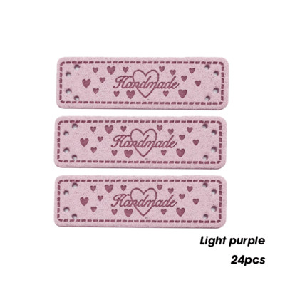 Szív logó Kézzel készített bőr címkék szívvel kézimunkához Kézzel készített címke ajándékcédulákhoz Kézimunka varrócímke ruházathoz