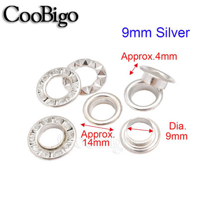 50 rinkinių metalinių kalnų krištolinių akučių deimantų ąselės ir įvorės, skirtos odiniams batams, diržo krepšys, pasidaryk pats, drabužiai, dekoratyviniai priedai