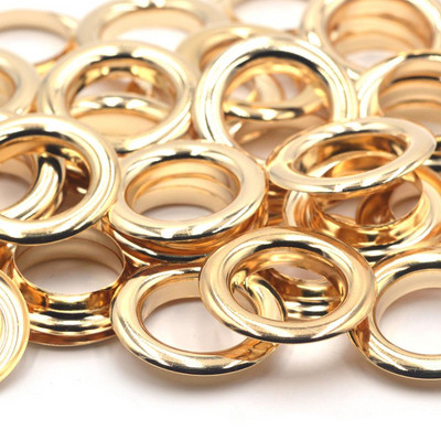 10 kompleta 20 mm srebrno-zlatni crni mjed Materijal velike srebrne ušice s podloškom za pranje, kožne DIY zanatske cipele Kapa za remen