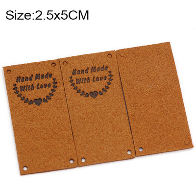 20 buc. Etichete realizate manual cu dragoste Etichete pentru pălării Etichete tricotate lucrate manual Etichete din piele PU pentru haine Decor inimă Accesorii de cusut