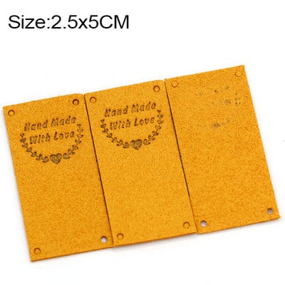 20 buc. Etichete realizate manual cu dragoste Etichete pentru pălării Etichete tricotate lucrate manual Etichete din piele PU pentru haine Decor inimă Accesorii de cusut