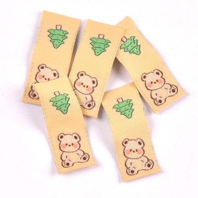 50 komada lijepih medvjedića s izvezenim naljepnicama torba za odjeću za šivanje dječjih odjevnih oznaka pribor za rukotvorine ručne izrade