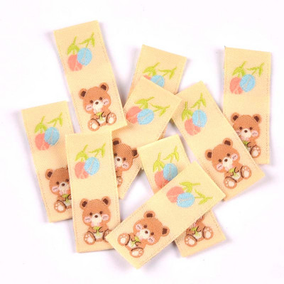 50 komada lijepih medvjedića s izvezenim naljepnicama torba za odjeću za šivanje dječjih odjevnih oznaka pribor za rukotvorine ručne izrade