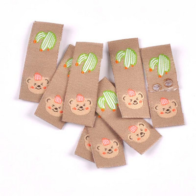 50 komada lijepih medvjedića s izvezenim naljepnicama torba za odjeću za šivanje dječjih odjevnih oznaka pribor za rukotvorine ručne izrade