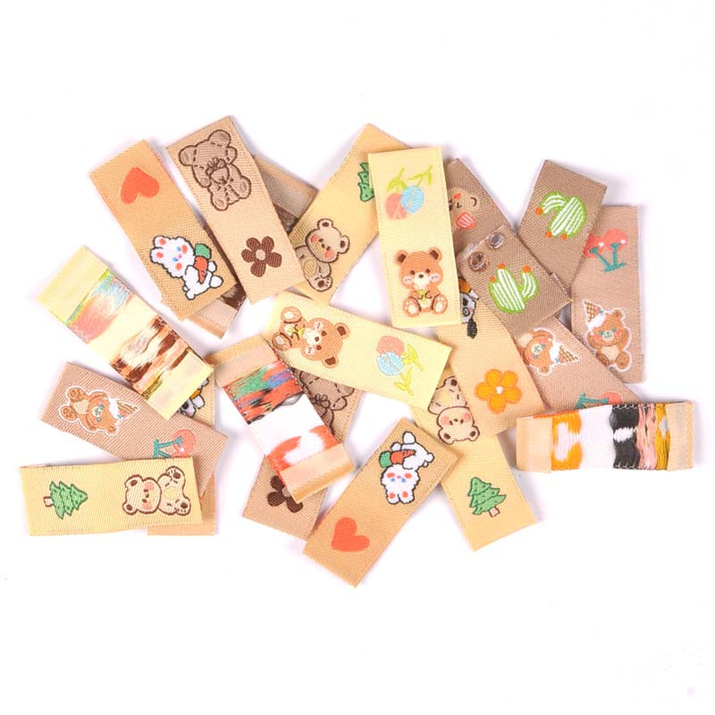 50 komada lijepih medvjedića s izvezenim naljepnicama torba za odjeću za šivanje dječjih odjevnih oznaka pribor za rukotvorine ručne izrade