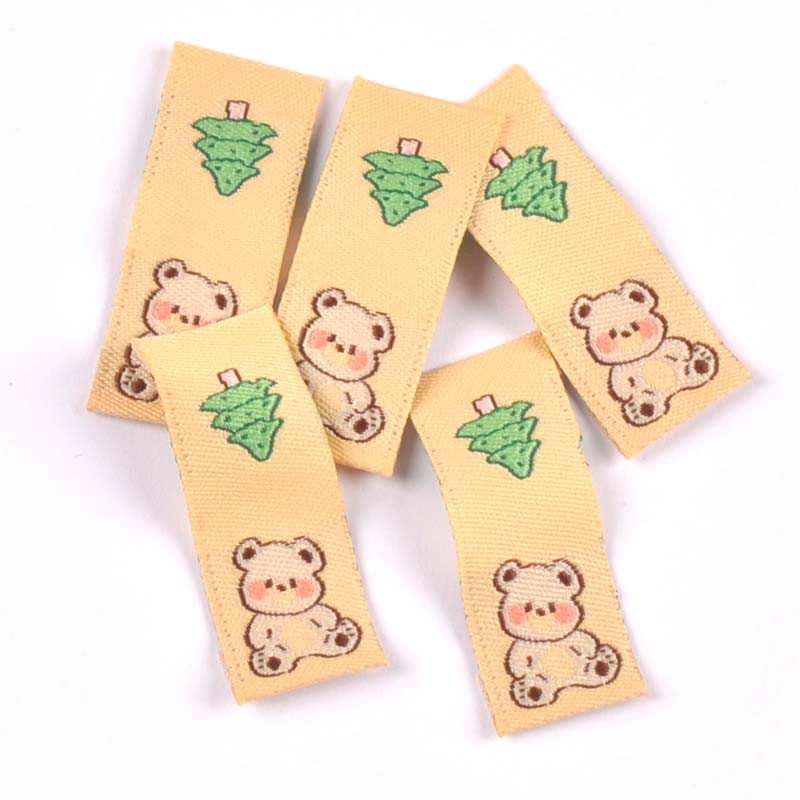 50 komada lijepih medvjedića s izvezenim naljepnicama torba za odjeću za šivanje dječjih odjevnih oznaka pribor za rukotvorine ručne izrade