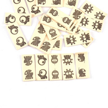 50 τμχ Μπεζ Ετικέτες τυπωμένες μεικτές κινουμένων σχεδίων για παιδιά Αξεσουάρ ραπτικής DIY Καπέλα Τσάντες χειροτεχνίες Ετικέτες ενδυμάτων Χειροποίητα προμήθειες c3615