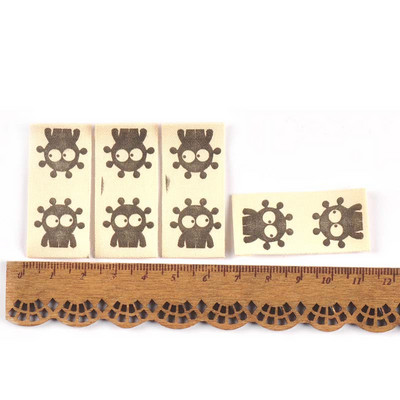 50 komada mješovitih crtanih tiskanih bež naljepnica za djecu Dodaci za šivanje DIY šeširi Torbe Rukotvorine Oznake odjeće Ručno izrađeni pribor c3615