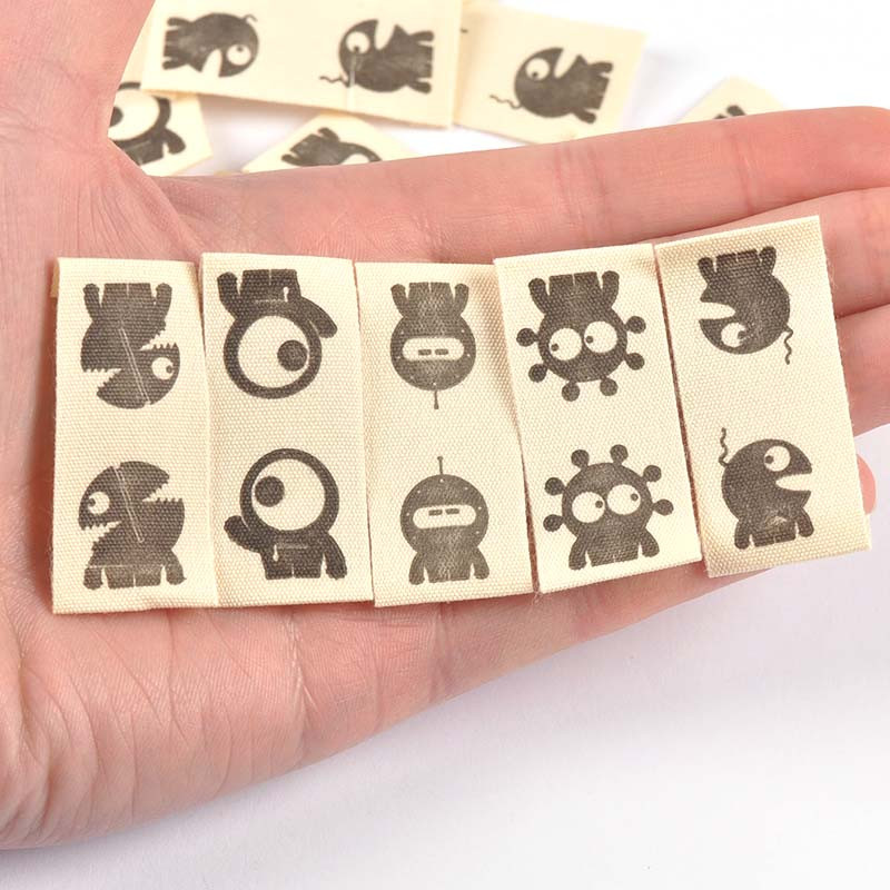 50 komada mješovitih crtanih tiskanih bež naljepnica za djecu Dodaci za šivanje DIY šeširi Torbe Rukotvorine Oznake odjeće Ručno izrađeni pribor c3615