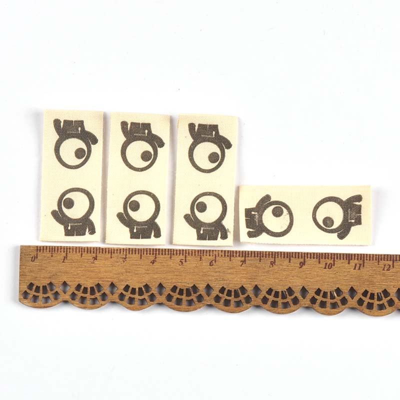 50 komada mješovitih crtanih tiskanih bež naljepnica za djecu Dodaci za šivanje DIY šeširi Torbe Rukotvorine Oznake odjeće Ručno izrađeni pribor c3615