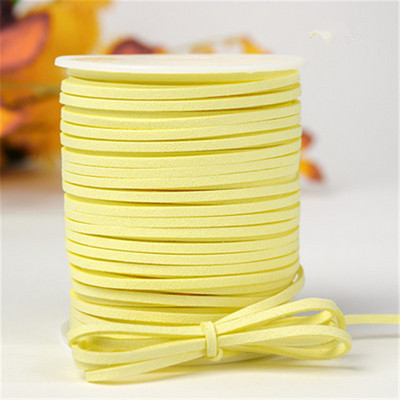 10 metara 2,6 mm ravna vrpca od umjetne brušene kože s pletenicama od kožnog baršuna, kožni remen, traka za nakit, užad za narukvice.