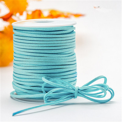 10 metara 2,6 mm ravna vrpca od umjetne brušene kože s pletenicama od kožnog baršuna, kožni remen, traka za nakit, užad za narukvice.