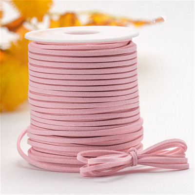 10 metara 2,6 mm ravna vrpca od umjetne brušene kože s pletenicama od kožnog baršuna, kožni remen, traka za nakit, užad za narukvice.