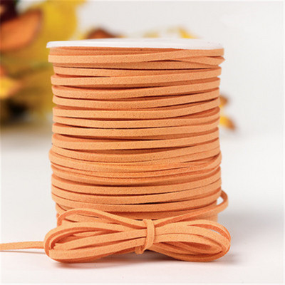 10 metara 2,6 mm ravna vrpca od umjetne brušene kože s pletenicama od kožnog baršuna, kožni remen, traka za nakit, užad za narukvice.