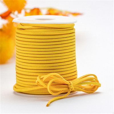 10 metara 2,6 mm ravna vrpca od umjetne brušene kože s pletenicama od kožnog baršuna, kožni remen, traka za nakit, užad za narukvice.