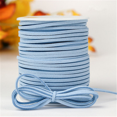 10 metara 2,6 mm ravna vrpca od umjetne brušene kože s pletenicama od kožnog baršuna, kožni remen, traka za nakit, užad za narukvice.