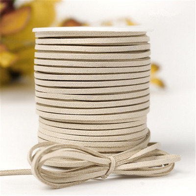 10 metara 2,6 mm ravna vrpca od umjetne brušene kože s pletenicama od kožnog baršuna, kožni remen, traka za nakit, užad za narukvice.