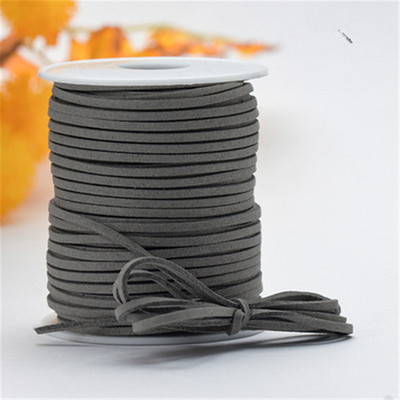 10 metara 2,6 mm ravna vrpca od umjetne brušene kože s pletenicama od kožnog baršuna, kožni remen, traka za nakit, užad za narukvice.