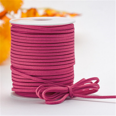 10 metara 2,6 mm ravna vrpca od umjetne brušene kože s pletenicama od kožnog baršuna, kožni remen, traka za nakit, užad za narukvice.