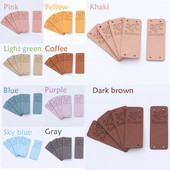 10 komada ručno izrađenih s naljepnicama ljubavnih ptica Oznake za odjeću Ručno izrađene naljepnice od PU kože DIY šeširi Torbe Oznake za šivanje Odjevni dodaci