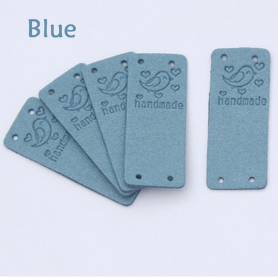 10 komada ručno izrađenih s naljepnicama ljubavnih ptica Oznake za odjeću Ručno izrađene naljepnice od PU kože DIY šeširi Torbe Oznake za šivanje Odjevni dodaci