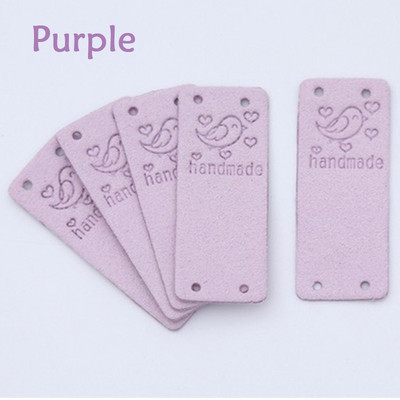 10 komada ručno izrađenih s naljepnicama ljubavnih ptica Oznake za odjeću Ručno izrađene naljepnice od PU kože DIY šeširi Torbe Oznake za šivanje Odjevni dodaci