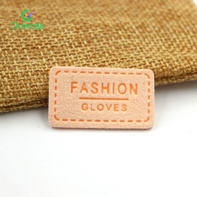 50 buc etichete pentru mănuși de modă etichete de cusut din piele PU etichetă de imprimare cu litere de pisică pentru mănuși lucrate manual/pălărie tricotată etichetă de îmbrăcăminte artizanat