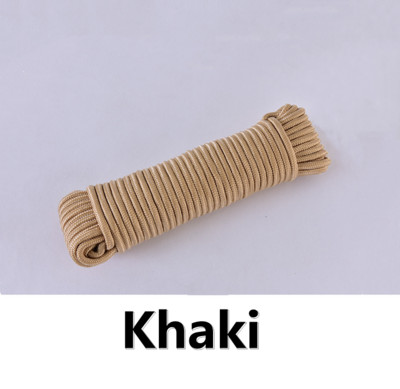 10 metrų / sklypas 6 mm kieto parašiuto laido diržo virvė Mil Spec tipo vienos krypties laipiojimo stovyklavimo išgyvenimo įranga Paracord