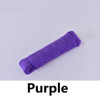 10 metrų / sklypas 6 mm kieto parašiuto laido diržo virvė Mil Spec tipo vienos krypties laipiojimo stovyklavimo išgyvenimo įranga Paracord