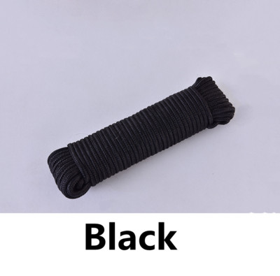 10 metrų / sklypas 6 mm kieto parašiuto laido diržo virvė Mil Spec tipo vienos krypties laipiojimo stovyklavimo išgyvenimo įranga Paracord