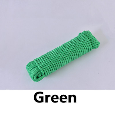 10 metrų / sklypas 6 mm kieto parašiuto laido diržo virvė Mil Spec tipo vienos krypties laipiojimo stovyklavimo išgyvenimo įranga Paracord