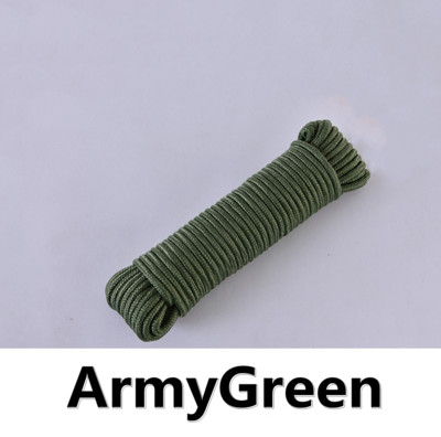 10 metrų / sklypas 6 mm kieto parašiuto laido diržo virvė Mil Spec tipo vienos krypties laipiojimo stovyklavimo išgyvenimo įranga Paracord