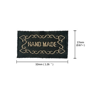 100 db/tétel szatén kézzel készített ruházati címkék ruházati címkék kalaphoz Fényes arany kézzel készített ruházati címke Kézzel készített ajándékcímke