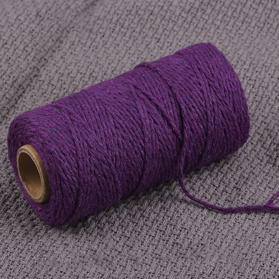 Bohemia Wedding Party Kućni dekor 2mm 100M Makrame kabel Uže Pamučni konac Konac Žice Rukotvorine DIY Šivanje Ručno izrađene zidne zavjese