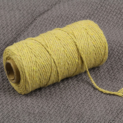 Bohemia Wedding Party Kućni dekor 2mm 100M Makrame kabel Uže Pamučni konac Konac Žice Rukotvorine DIY Šivanje Ručno izrađene zidne zavjese