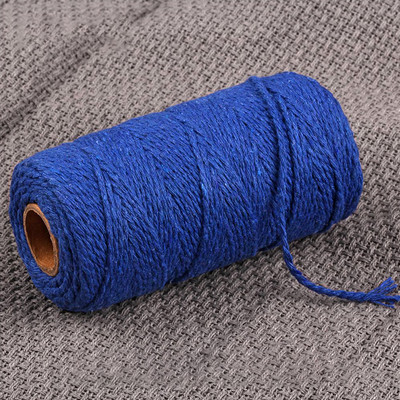 Bohemia Wedding Party Kućni dekor 2mm 100M Makrame kabel Uže Pamučni konac Konac Žice Rukotvorine DIY Šivanje Ručno izrađene zidne zavjese